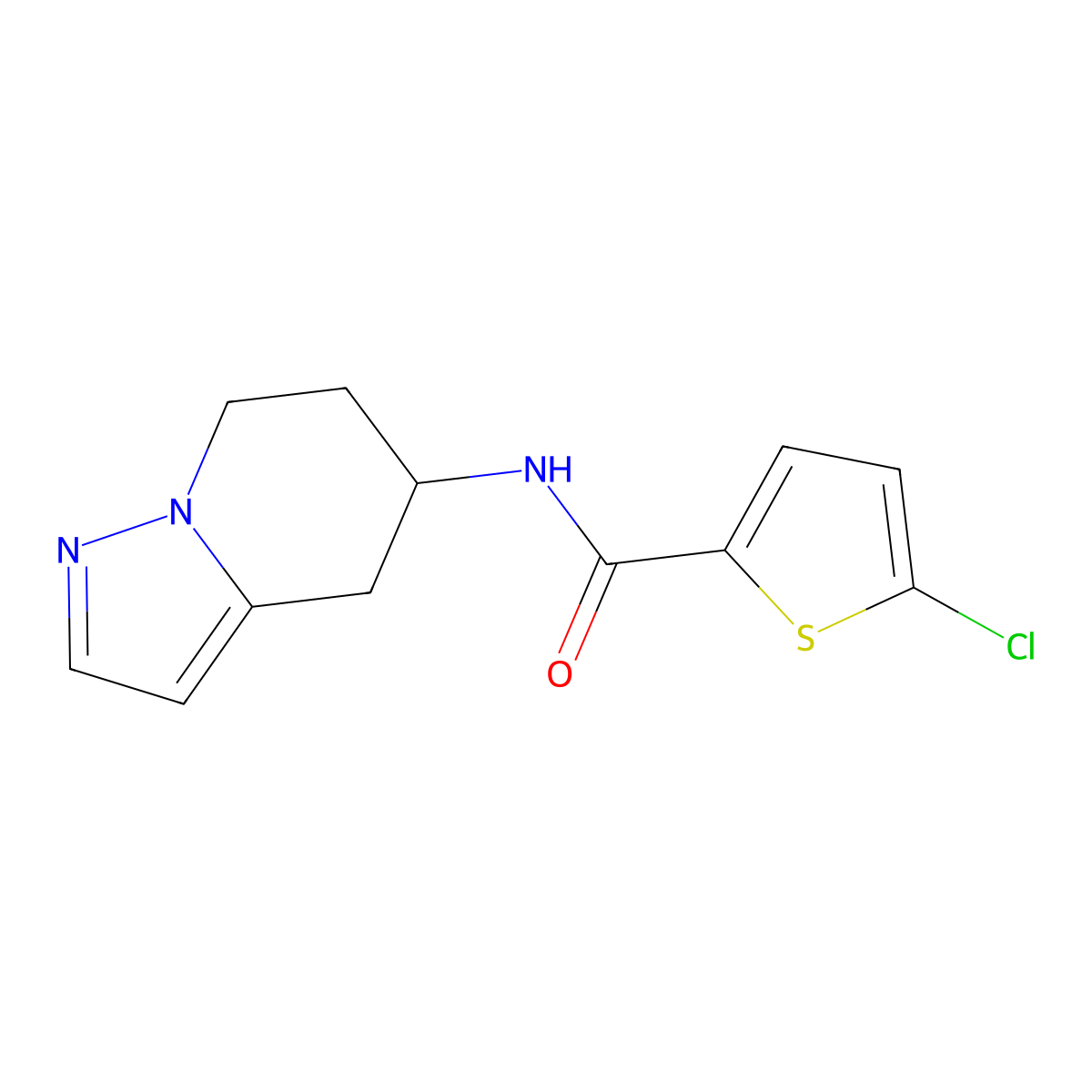 5-chloro-N-(4,5,6,7-tetrahydropyrazolo[1,5-a]pyridin-5-yl)thiophene-2-carboxamide molecular structure, CAS 2034588-22-0