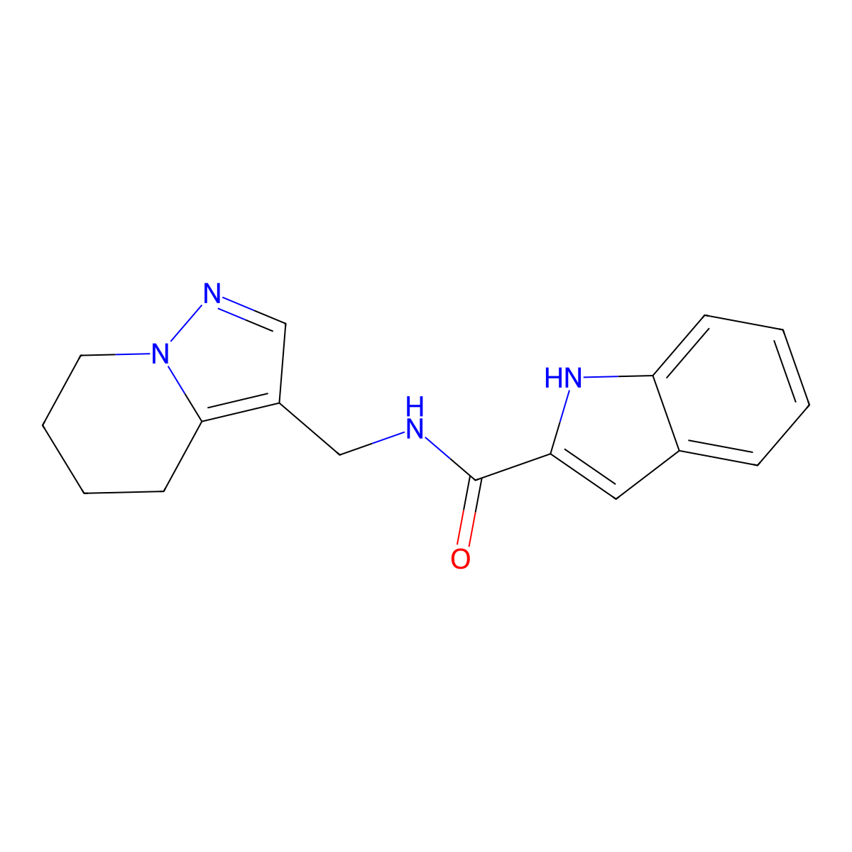 N-((4,5,6,7-tetrahydropyrazolo[1,5-a]pyridin-3-yl)methyl)-1H-indole-2-carboxamide molecular structure, CAS 2034588-34-4