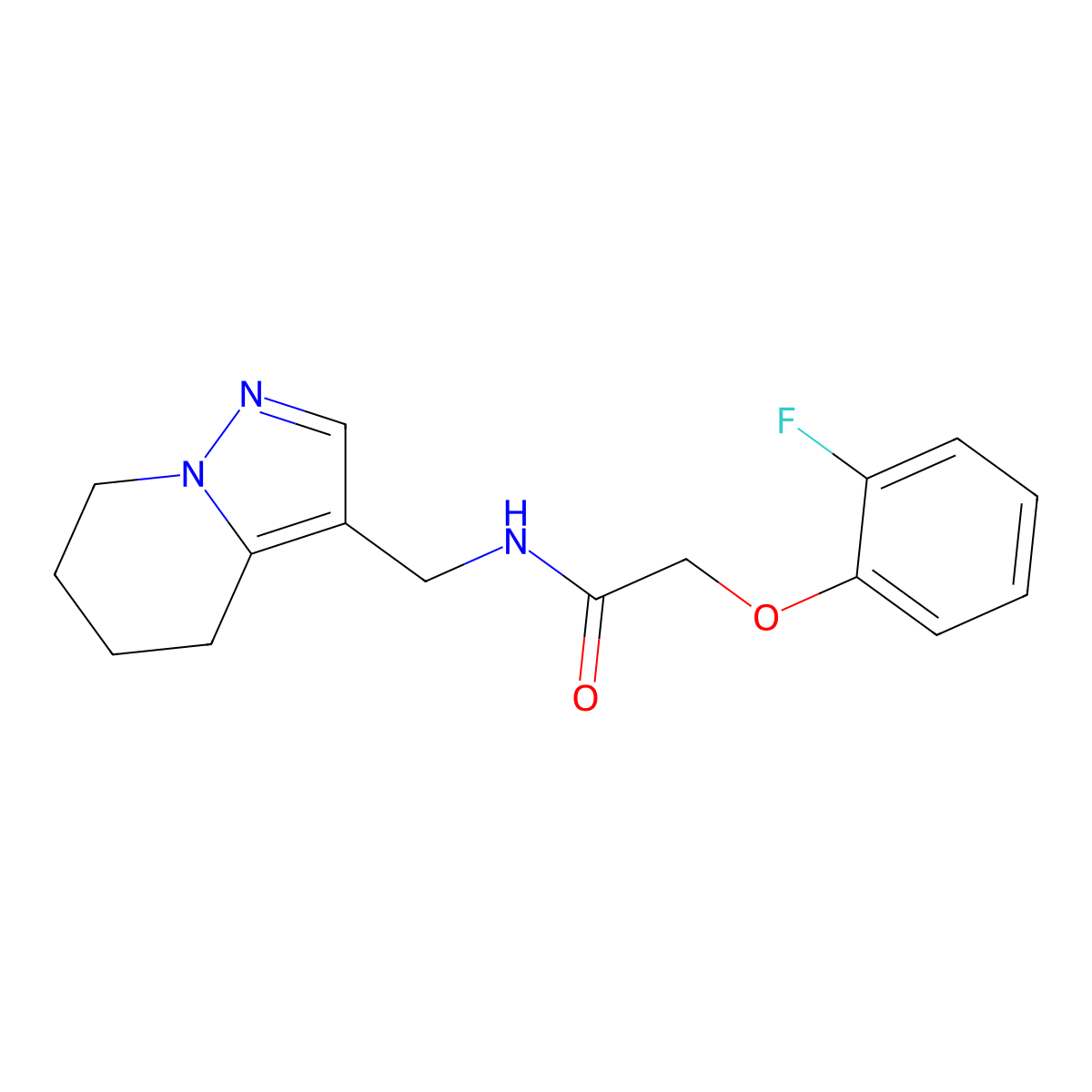 2-(2-fluorophenoxy)-N-((4,5,6,7-tetrahydropyrazolo[1,5-a]pyridin-3-yl)methyl)acetamide molecular structure, CAS 2034588-65-1