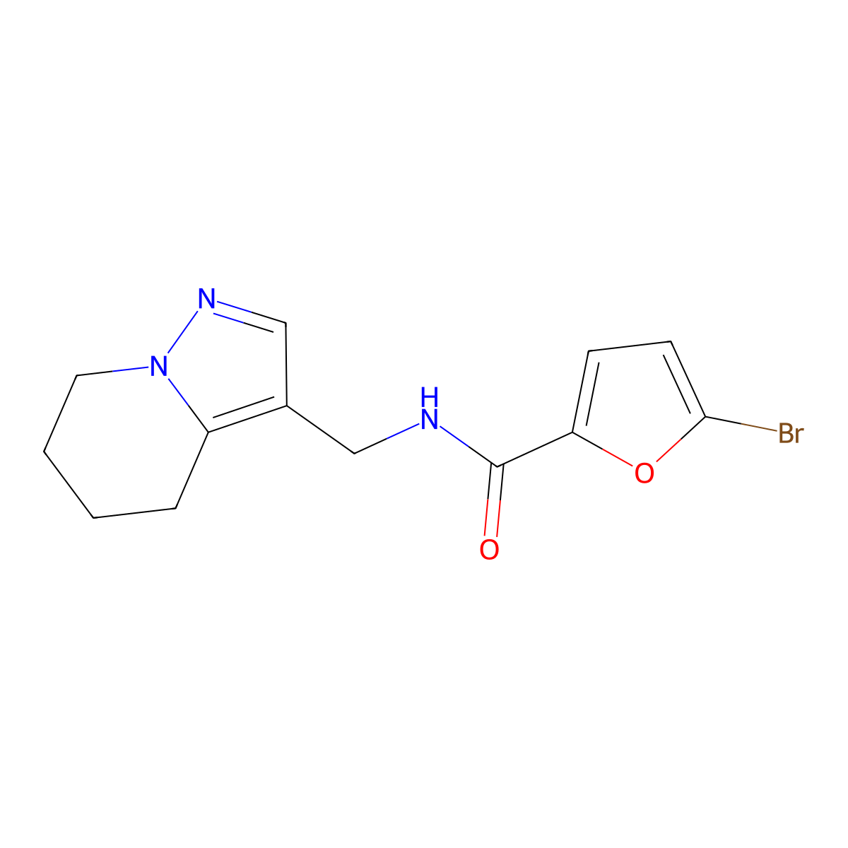 5-bromo-N-((4,5,6,7-tetrahydropyrazolo[1,5-a]pyridin-3-yl)methyl)furan-2-carboxamide molecular structure, CAS 2034588-80-0