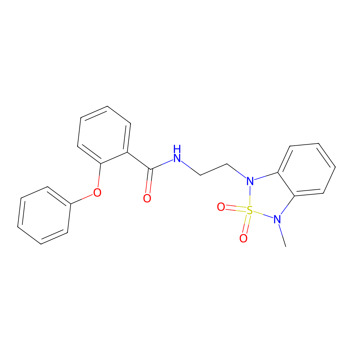 N-(2-(3-methyl-2,2-dioxidobenzo[c][1,2,5]thiadiazol-1(3H)-yl)ethyl)-2-phenoxybenzamide molecular structure, CAS 2034590-38-8