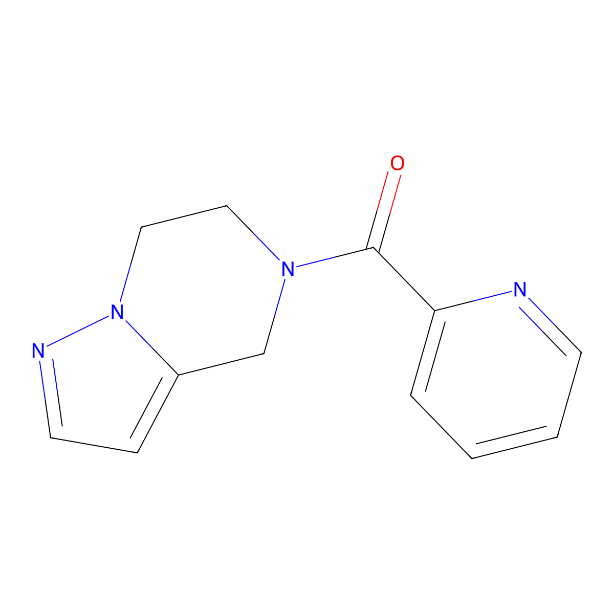 (6,7-dihydropyrazolo[1,5-a]pyrazin-5(4H)-yl)(pyridin-2-yl)methanone molecular structure, CAS 2034592-35-1