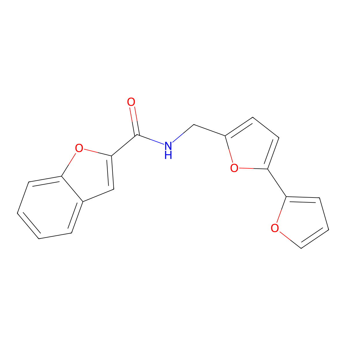 N-([2,2'-bifuran]-5-ylmethyl)benzofuran-2-carboxamide molecular structure, CAS 2034594-01-7