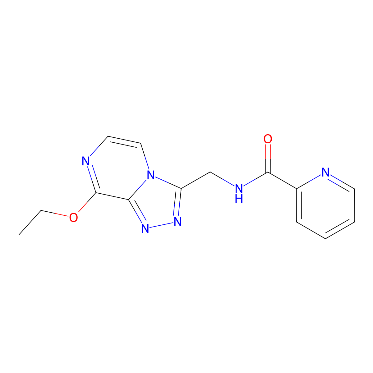 N-((8-ethoxy-[1,2,4]triazolo[4,3-a]pyrazin-3-yl)methyl)picolinamide molecular structure, CAS 2034599-02-3