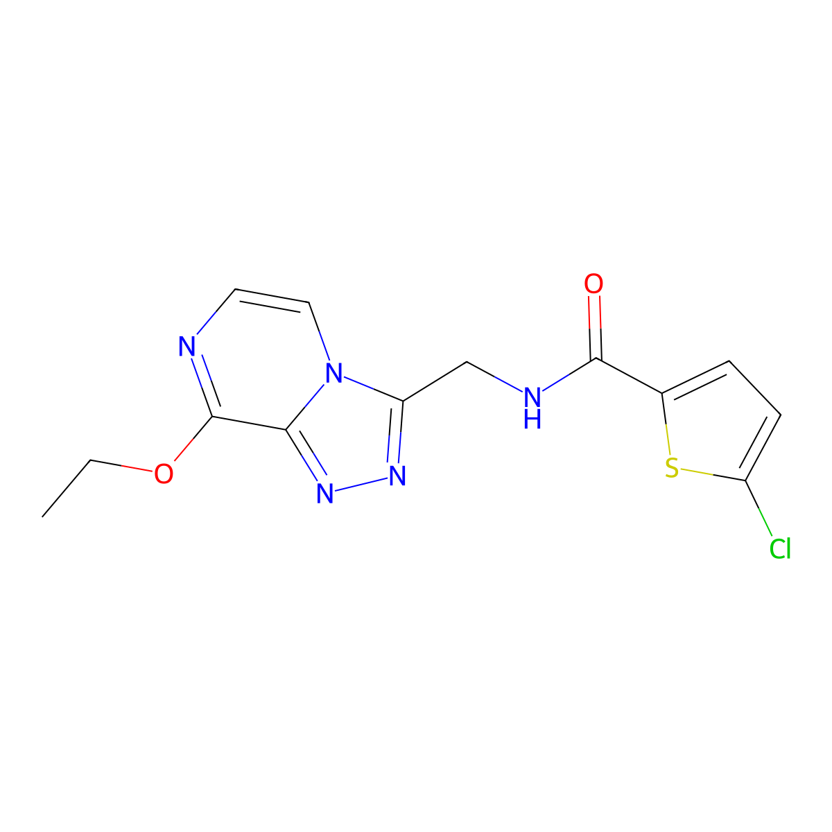 5-chloro-N-((8-ethoxy-[1,2,4]triazolo[4,3-a]pyrazin-3-yl)methyl)thiophene-2-carboxamide molecular structure, CAS 2034599-15-8
