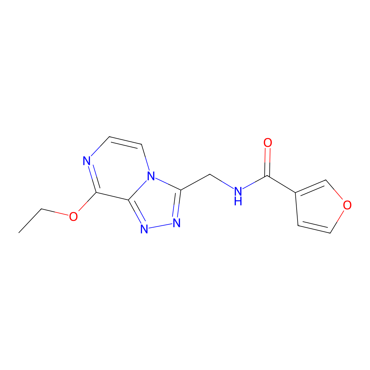 N-({8-ethoxy-[1,2,4]triazolo[4,3-a]pyrazin-3-yl}methyl)furan-3-carboxamide molecular structure, CAS 2034599-27-2
