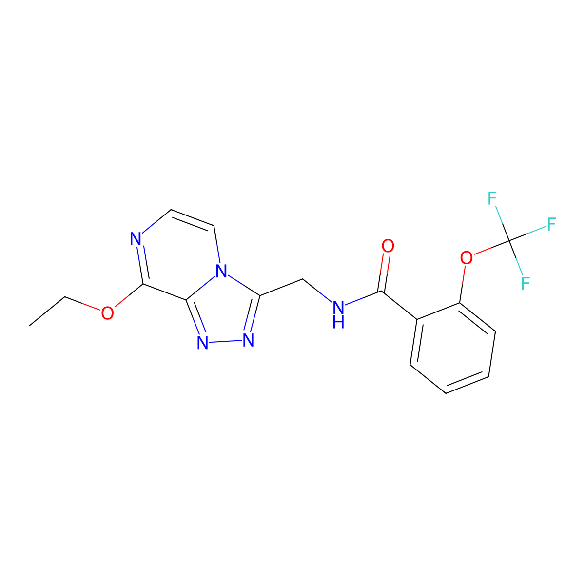 N-({8-ethoxy-[1,2,4]triazolo[4,3-a]pyrazin-3-yl}methyl)-2-(trifluoromethoxy)benzamide molecular structure, CAS 2034599-51-2