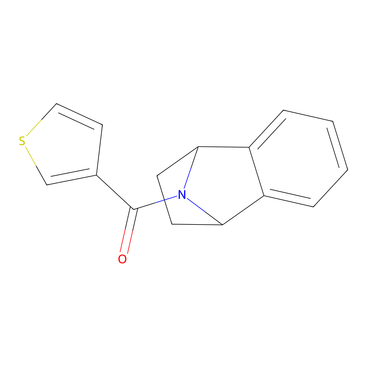 (1,2,3,4-Tetrahydro-1,4-epiminonaphthalen-9-yl)(thiophen-3-yl)methanone molecular structure, CAS 2034602-26-9