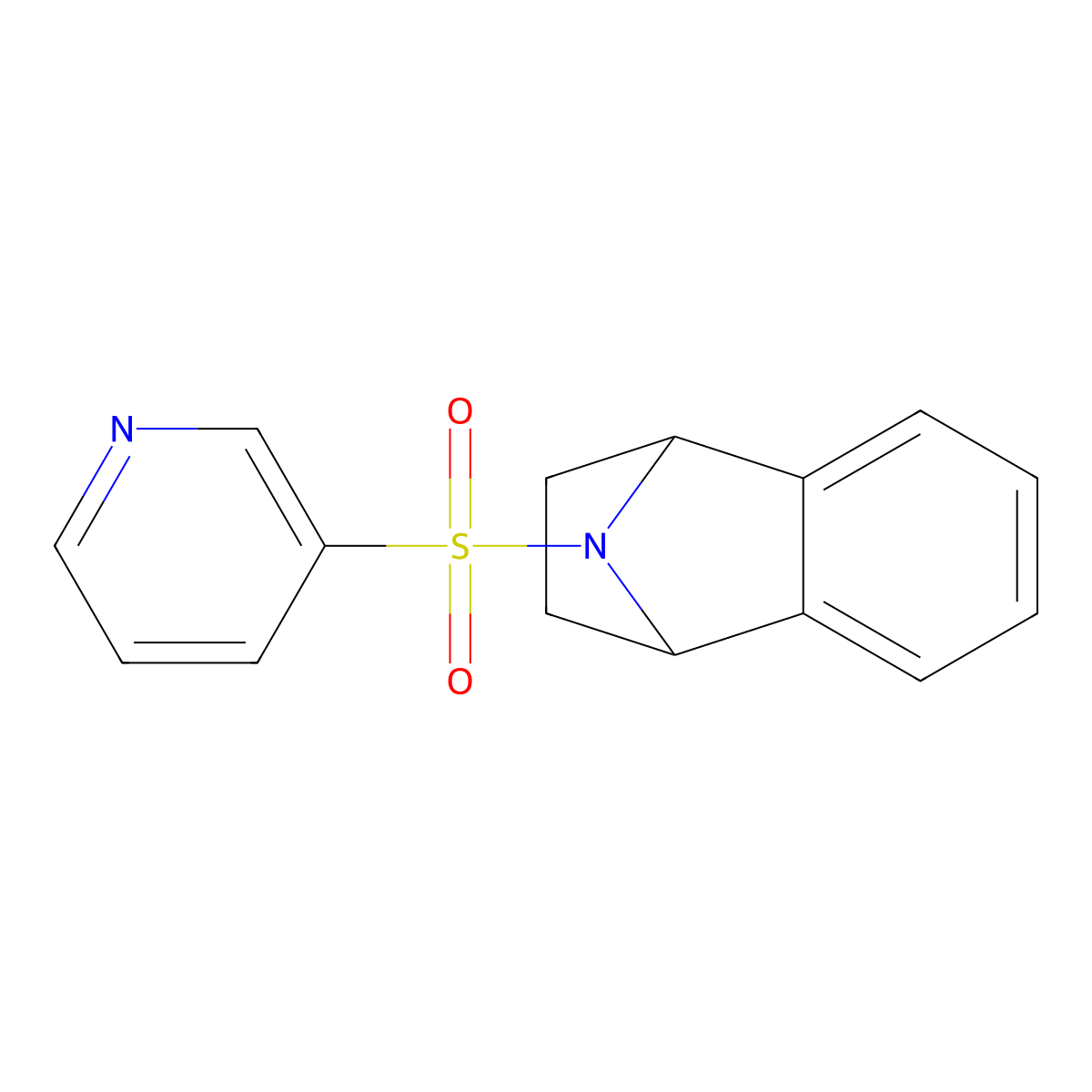 9-(Pyridin-3-ylsulfonyl)-1,2,3,4-tetrahydro-1,4-epiminonaphthalene molecular structure, CAS 2034602-55-4