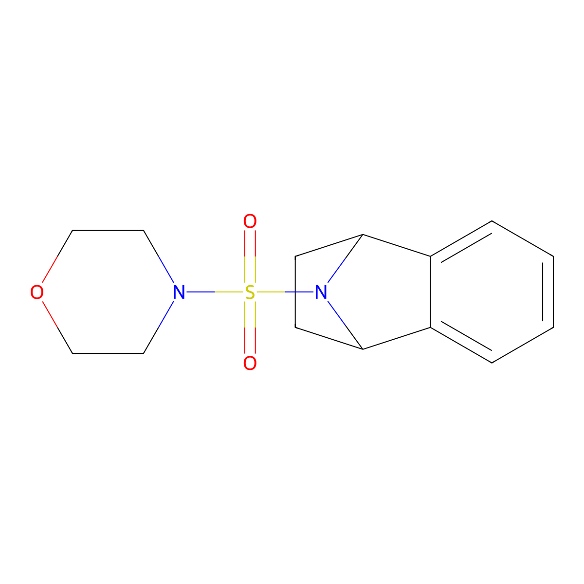 11-(Morpholine-4-sulfonyl)-11-azatricyclo[6.2.1.0^{2,7}]undeca-2(7),3,5-triene molecular structure, CAS 2034602-62-3
