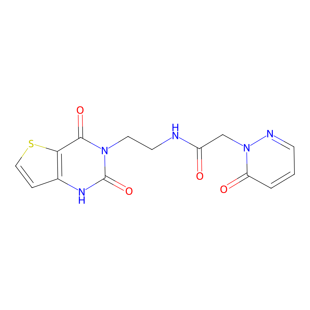 N-(2-(2,4-dioxo-1,2-dihydrothieno[3,2-d]pyrimidin-3(4H)-yl)ethyl)-2-(6-oxopyridazin-1(6H)-yl)acetamide molecular structure, CAS 2034603-48-8