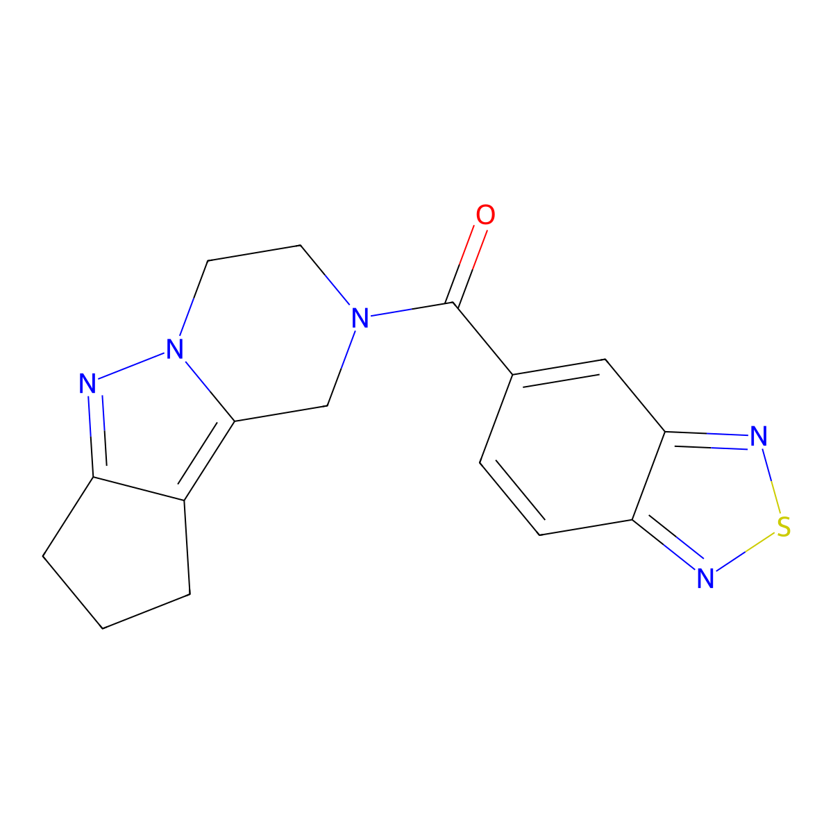benzo[c][1,2,5]thiadiazol-5-yl(3,4,8,9-tetrahydro-1H-cyclopenta[3,4]pyrazolo[1,5-a]pyrazin-2(7H)-yl)methanone molecular structure, CAS 2034603-92-2