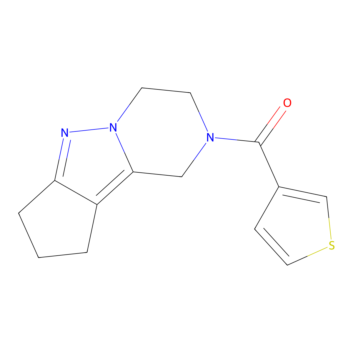 11-(Thiophene-3-carbonyl)-7,8,11-triazatricyclo[6.4.0.0^{2,6}]dodeca-1,6-diene molecular structure, CAS 2034603-98-8