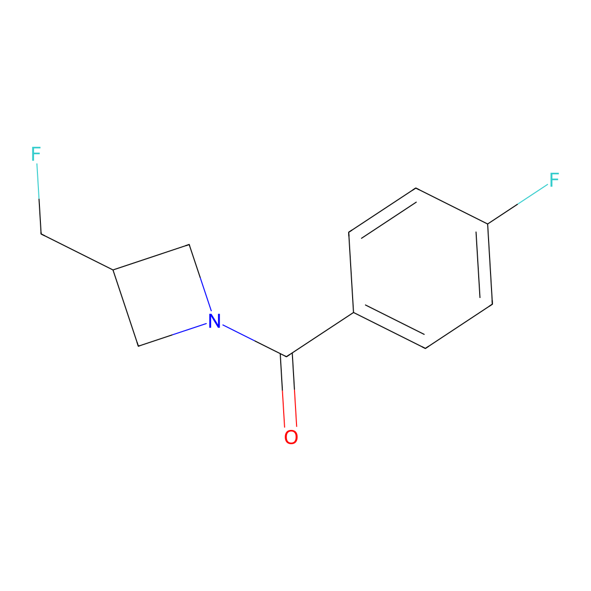 (3-(Fluoromethyl)azetidin-1-yl)(4-fluorophenyl)methanone molecular structure, CAS 2034605-97-3
