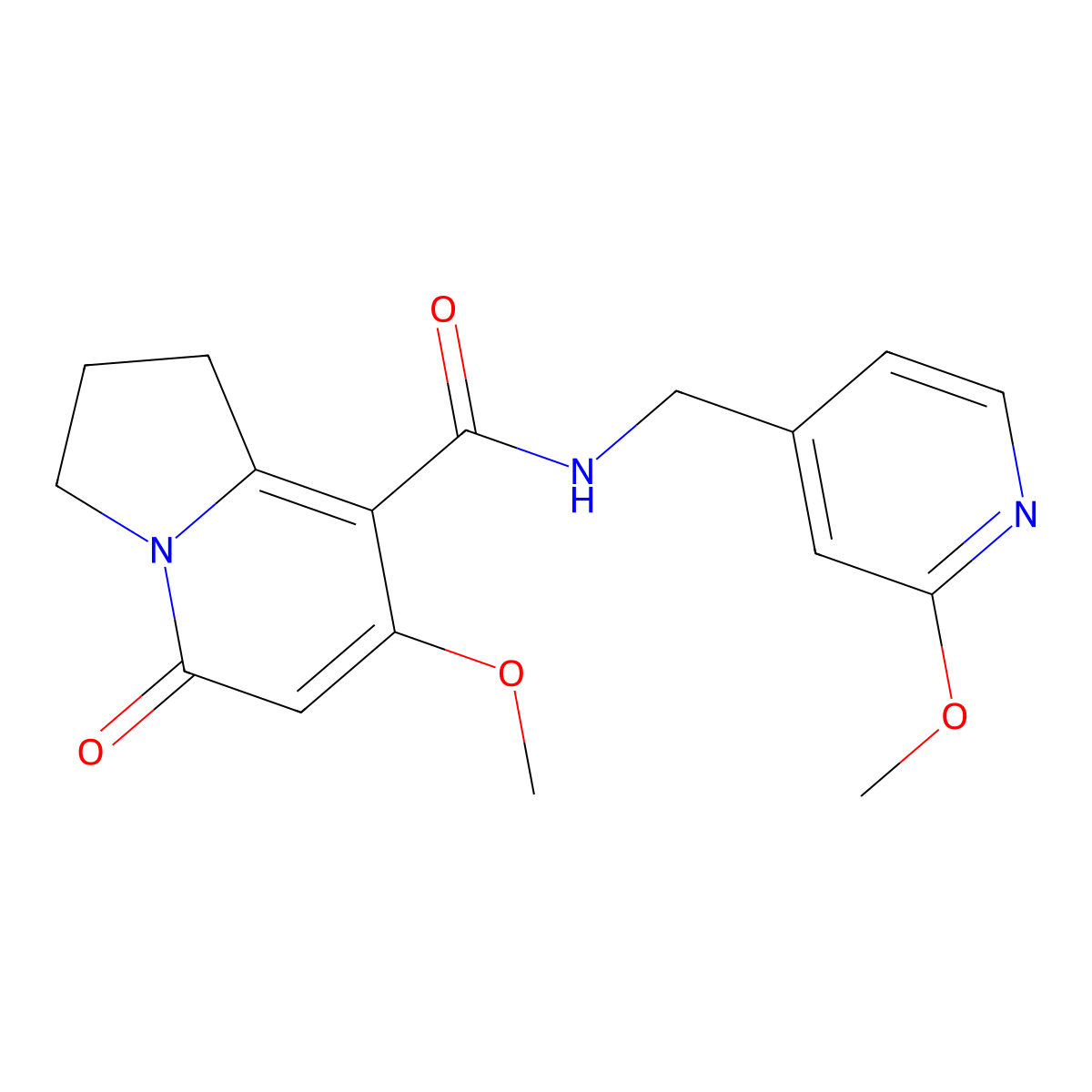 7-methoxy-N-[(2-methoxypyridin-4-yl)methyl]-5-oxo-1,2,3,5-tetrahydroindolizine-8-carboxamide molecular structure, CAS 2034606-28-3