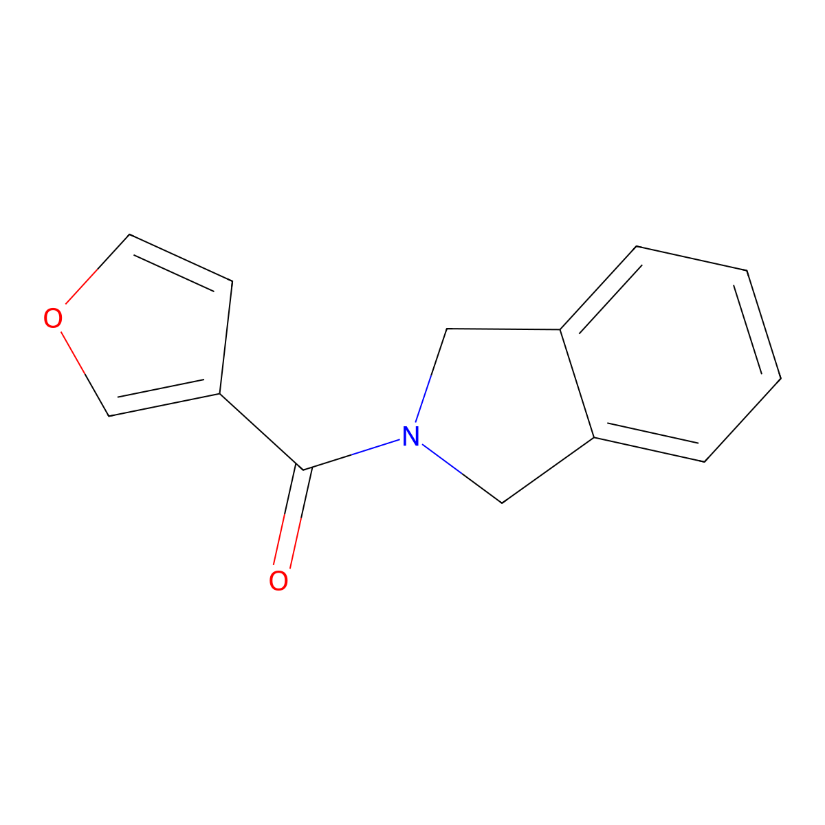 Furan-3-yl(isoindolin-2-yl)methanone molecular structure, CAS 2034606-65-8