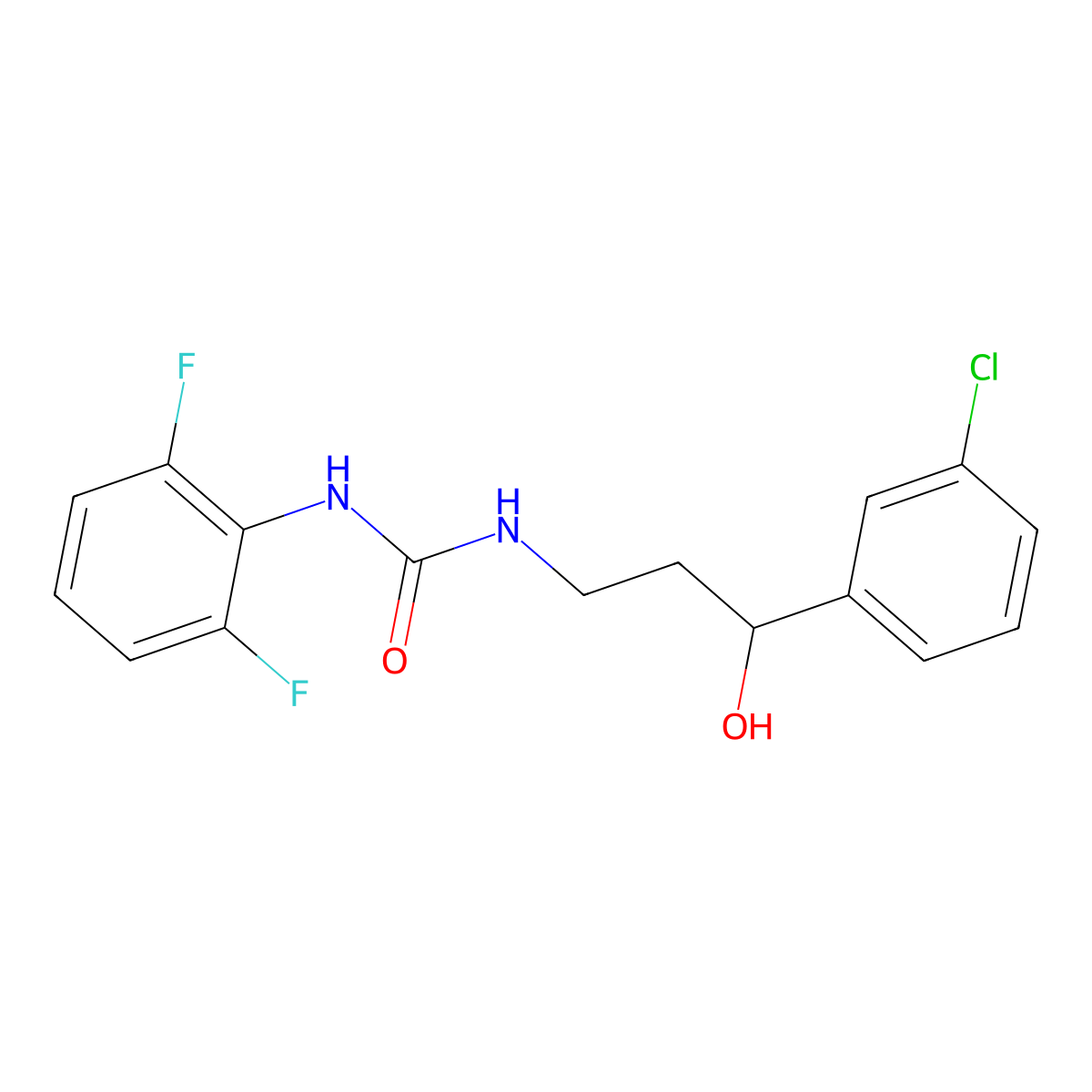 1-(3-(3-Chlorophenyl)-3-hydroxypropyl)-3-(2,6-difluorophenyl)urea molecular structure, CAS 2034606-74-9