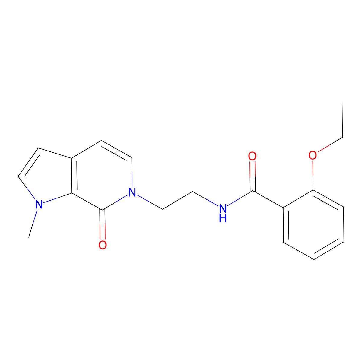 2-ethoxy-N-(2-(1-methyl-7-oxo-1H-pyrrolo[2,3-c]pyridin-6(7H)-yl)ethyl)benzamide molecular structure, CAS 2034609-77-1