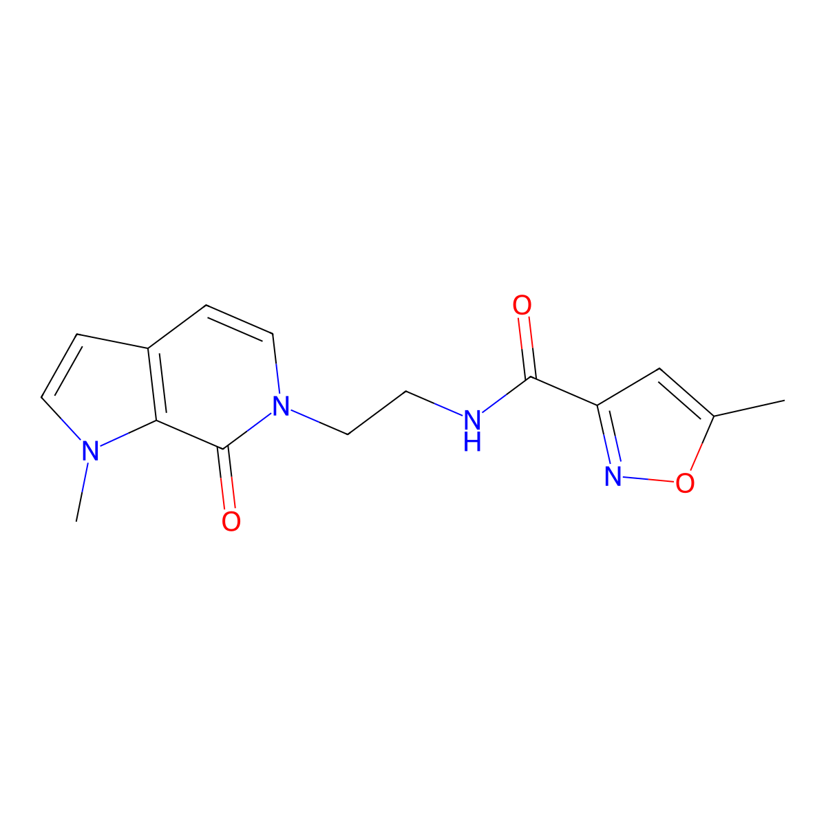 5-methyl-N-(2-{1-methyl-7-oxo-1H,6H,7H-pyrrolo[2,3-c]pyridin-6-yl}ethyl)-1,2-oxazole-3-carboxamide molecular structure, CAS 2034609-90-8
