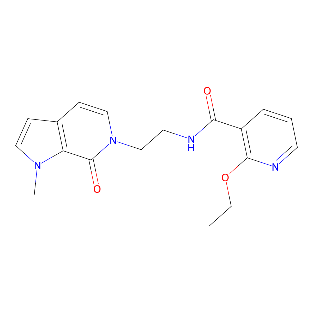 2-ethoxy-N-(2-(1-methyl-7-oxo-1H-pyrrolo[2,3-c]pyridin-6(7H)-yl)ethyl)nicotinamide molecular structure, CAS 2034610-07-4
