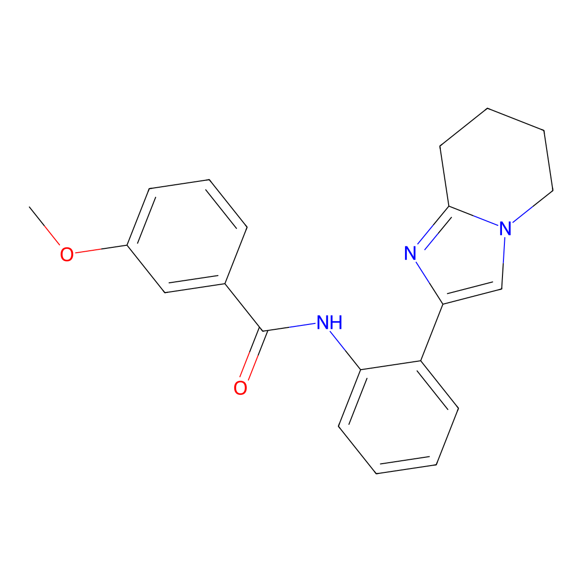 3-methoxy-N-(2-(5,6,7,8-tetrahydroimidazo[1,2-a]pyridin-2-yl)phenyl)benzamide molecular structure, CAS 2034610-56-3