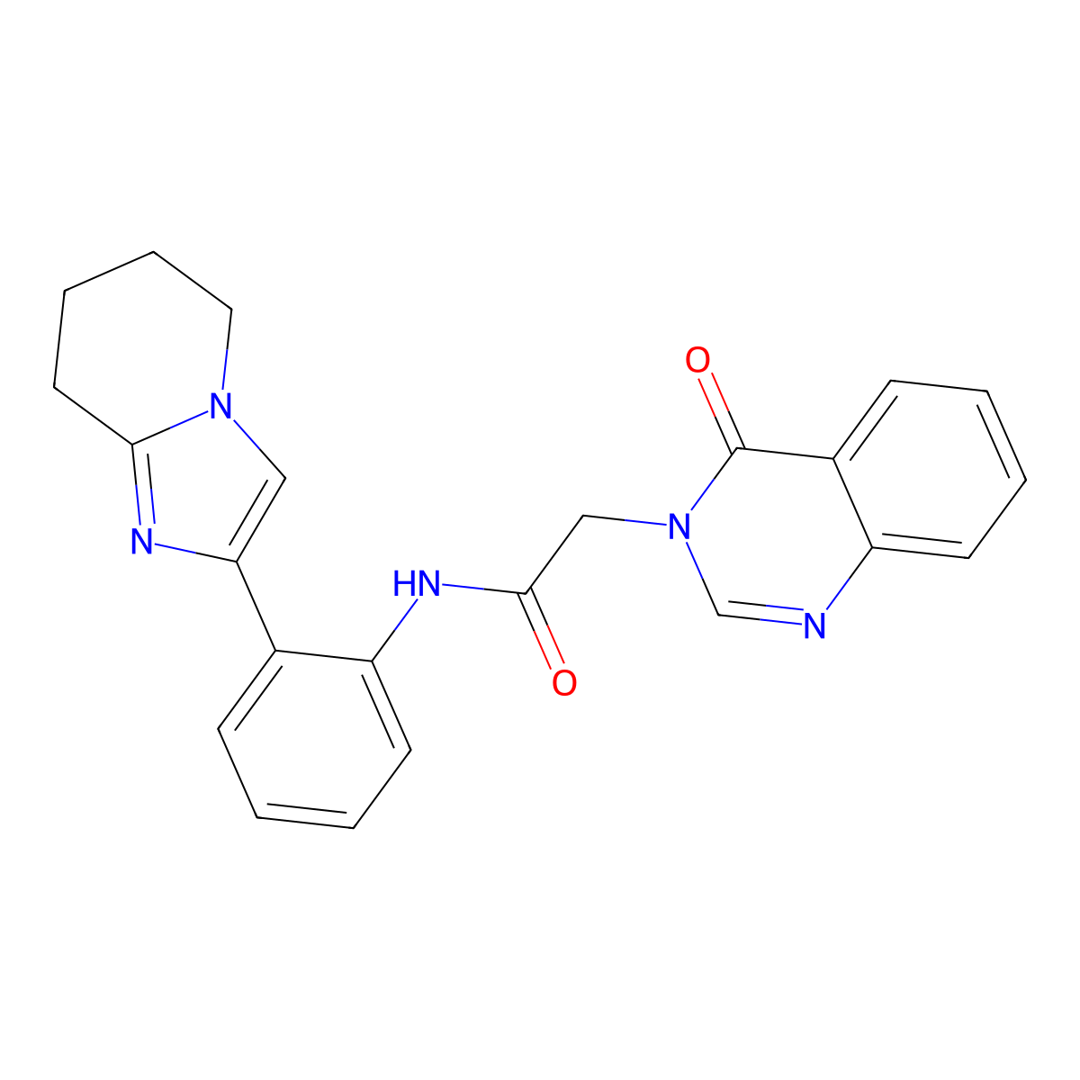 2-(4-oxoquinazolin-3(4H)-yl)-N-(2-(5,6,7,8-tetrahydroimidazo[1,2-a]pyridin-2-yl)phenyl)acetamide molecular structure, CAS 2034610-99-4