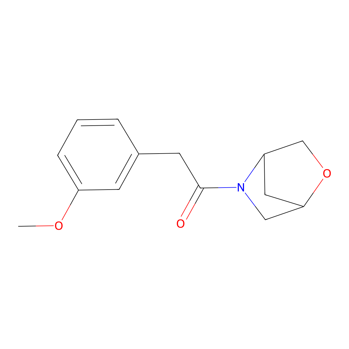 1-(2-Oxa-5-azabicyclo[2.2.1]heptan-5-yl)-2-(3-methoxyphenyl)ethanone molecular structure, CAS 2034611-42-0