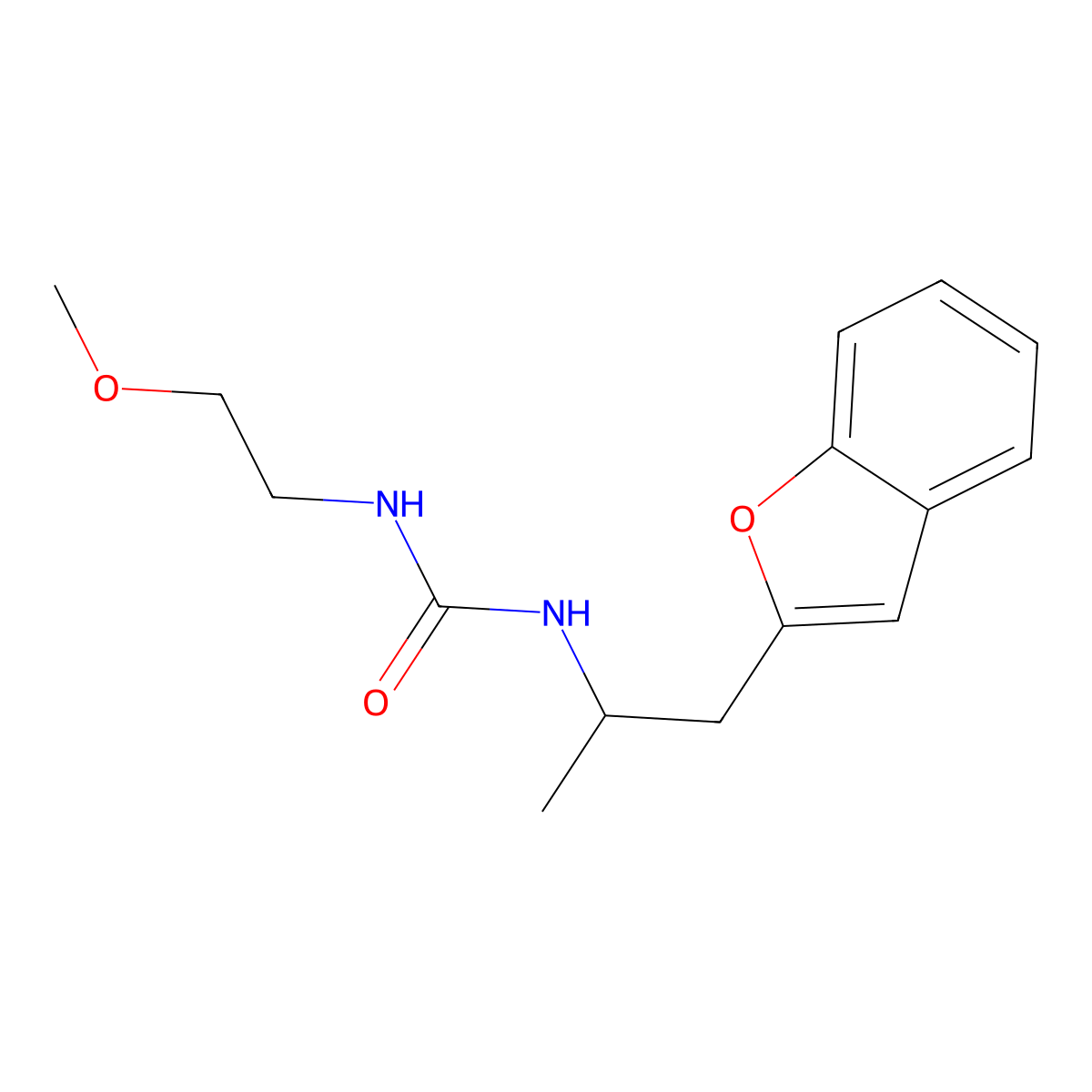 1-(1-(Benzofuran-2-yl)propan-2-yl)-3-(2-methoxyethyl)urea molecular structure, CAS 2034611-59-9