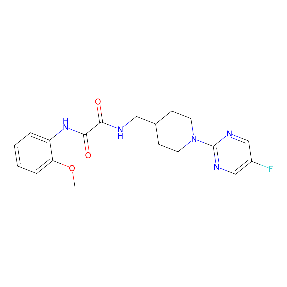 N1-((1-(5-fluoropyrimidin-2-yl)piperidin-4-yl)methyl)-N2-(2-methoxyphenyl)oxalamide molecular structure, CAS 2034615-42-2