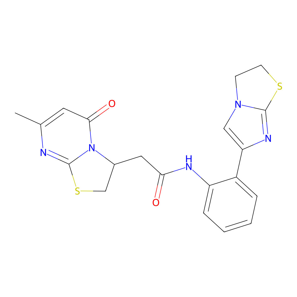 N-(2-(2,3-dihydroimidazo[2,1-b]thiazol-6-yl)phenyl)-2-(7-methyl-5-oxo-3,5-dihydro-2H-thiazolo[3,2-a]pyrimidin-3-yl)acetamide molecular structure, CAS 2034616-08-3