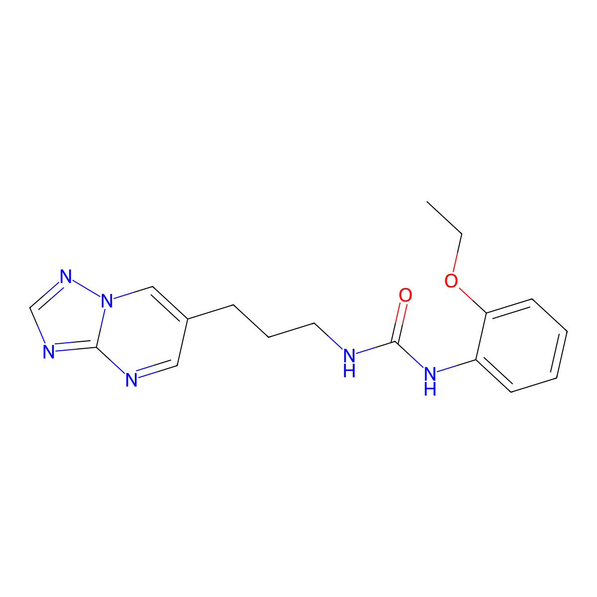 1-(3-([1,2,4]Triazolo[1,5-a]pyrimidin-6-yl)propyl)-3-(2-ethoxyphenyl)urea molecular structure, CAS 2034616-35-6
