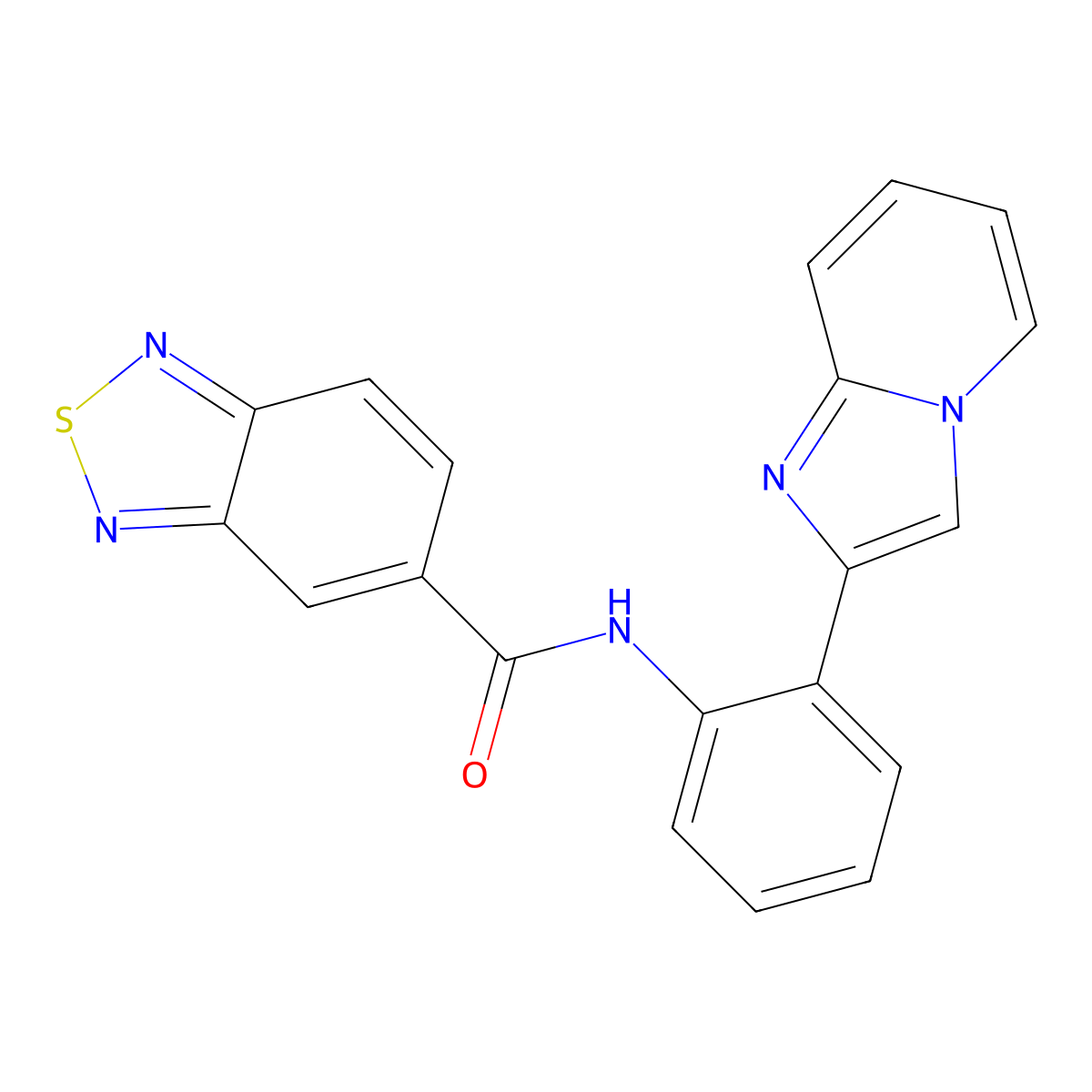 N-(2-(imidazo[1,2-a]pyridin-2-yl)phenyl)benzo[c][1,2,5]thiadiazole-5-carboxamide molecular structure, CAS 2034616-57-2
