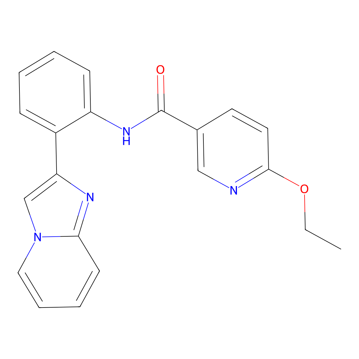 6-ethoxy-N-(2-(imidazo[1,2-a]pyridin-2-yl)phenyl)nicotinamide molecular structure, CAS 2034616-93-6