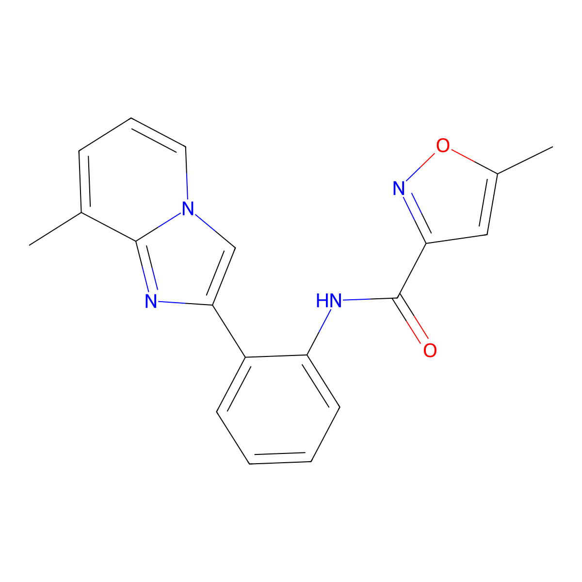 5-methyl-N-(2-(8-methylimidazo[1,2-a]pyridin-2-yl)phenyl)isoxazole-3-carboxamide molecular structure, CAS 2034617-09-7