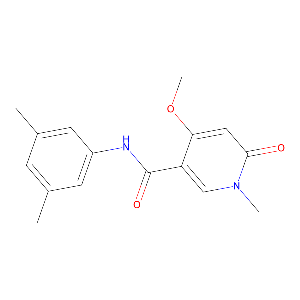 N-(3,5-dimethylphenyl)-4-methoxy-1-methyl-6-oxo-1,6-dihydropyridine-3-carboxamide molecular structure, CAS 2034617-29-1
