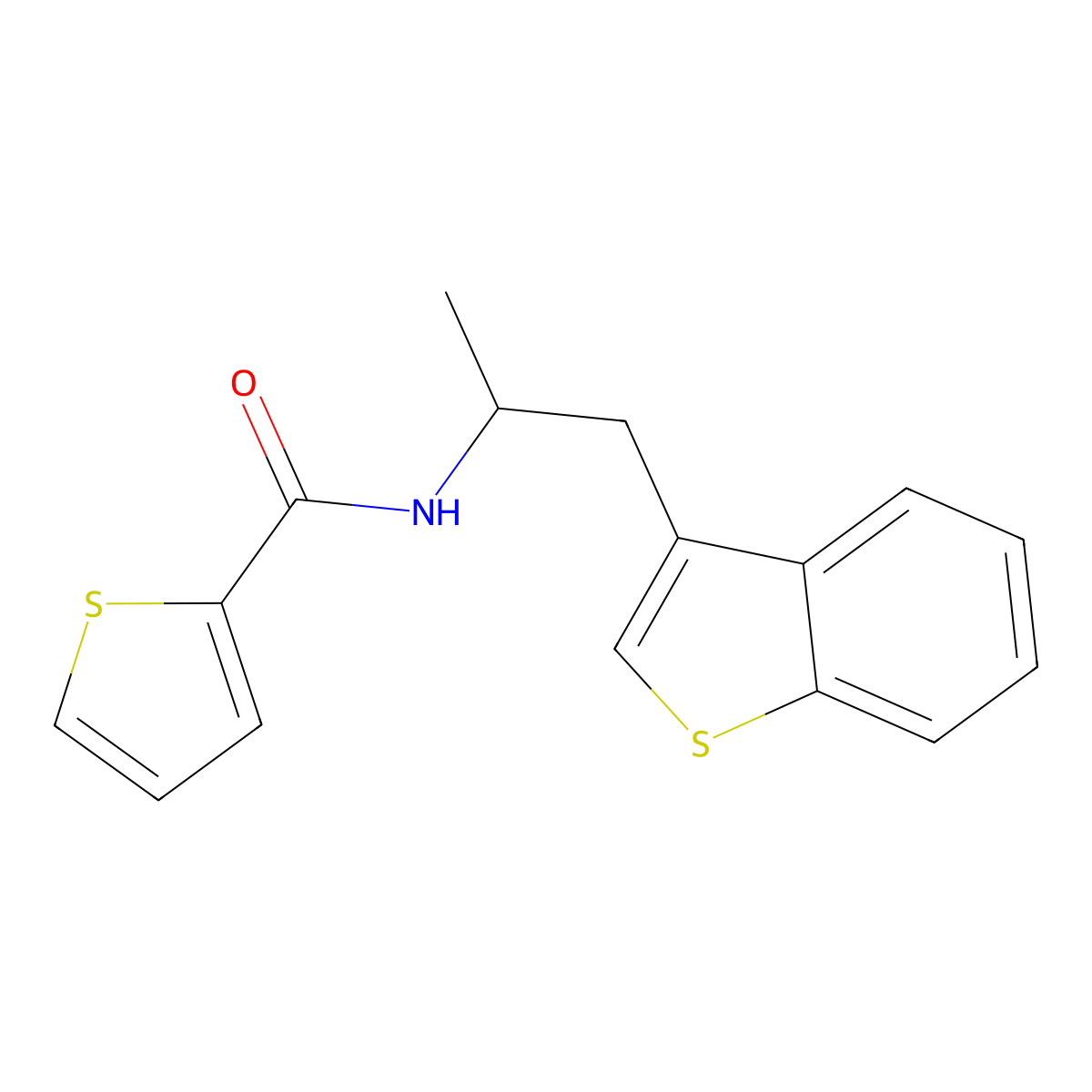 N-(1-(benzo[b]thiophen-3-yl)propan-2-yl)thiophene-2-carboxamide molecular structure, CAS 2034617-35-9