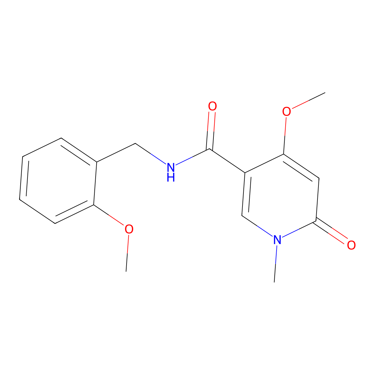 4-methoxy-N-(2-methoxybenzyl)-1-methyl-6-oxo-1,6-dihydropyridine-3-carboxamide molecular structure, CAS 2034618-64-7