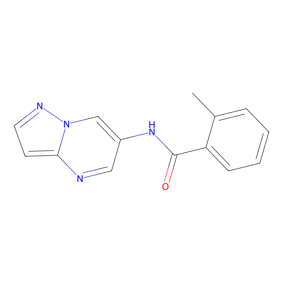 2-methyl-N-{pyrazolo[1,5-a]pyrimidin-6-yl}benzamide molecular structure, CAS 2034620-43-2