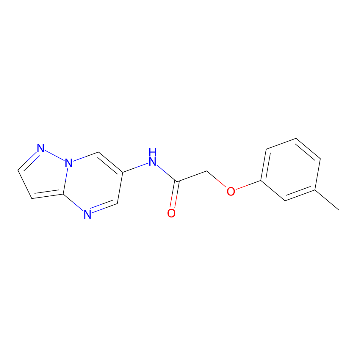 N-(pyrazolo[1,5-a]pyrimidin-6-yl)-2-(m-tolyloxy)acetamide molecular structure, CAS 2034620-77-2