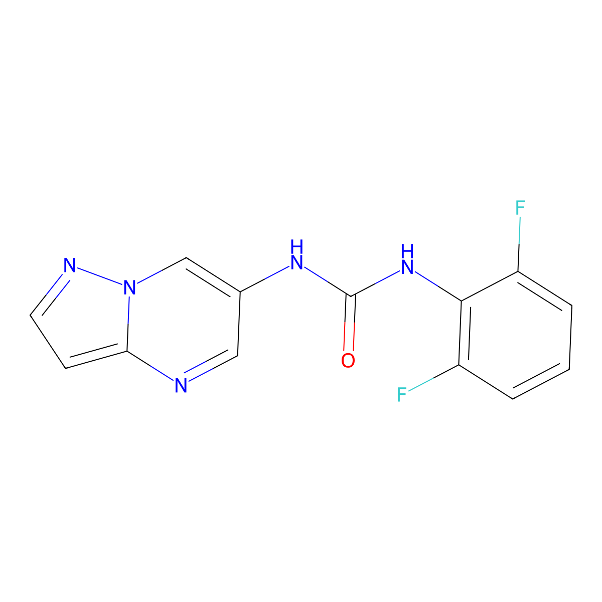 1-(2,6-Difluorophenyl)-3-(pyrazolo[1,5-a]pyrimidin-6-yl)urea molecular structure, CAS 2034621-53-7