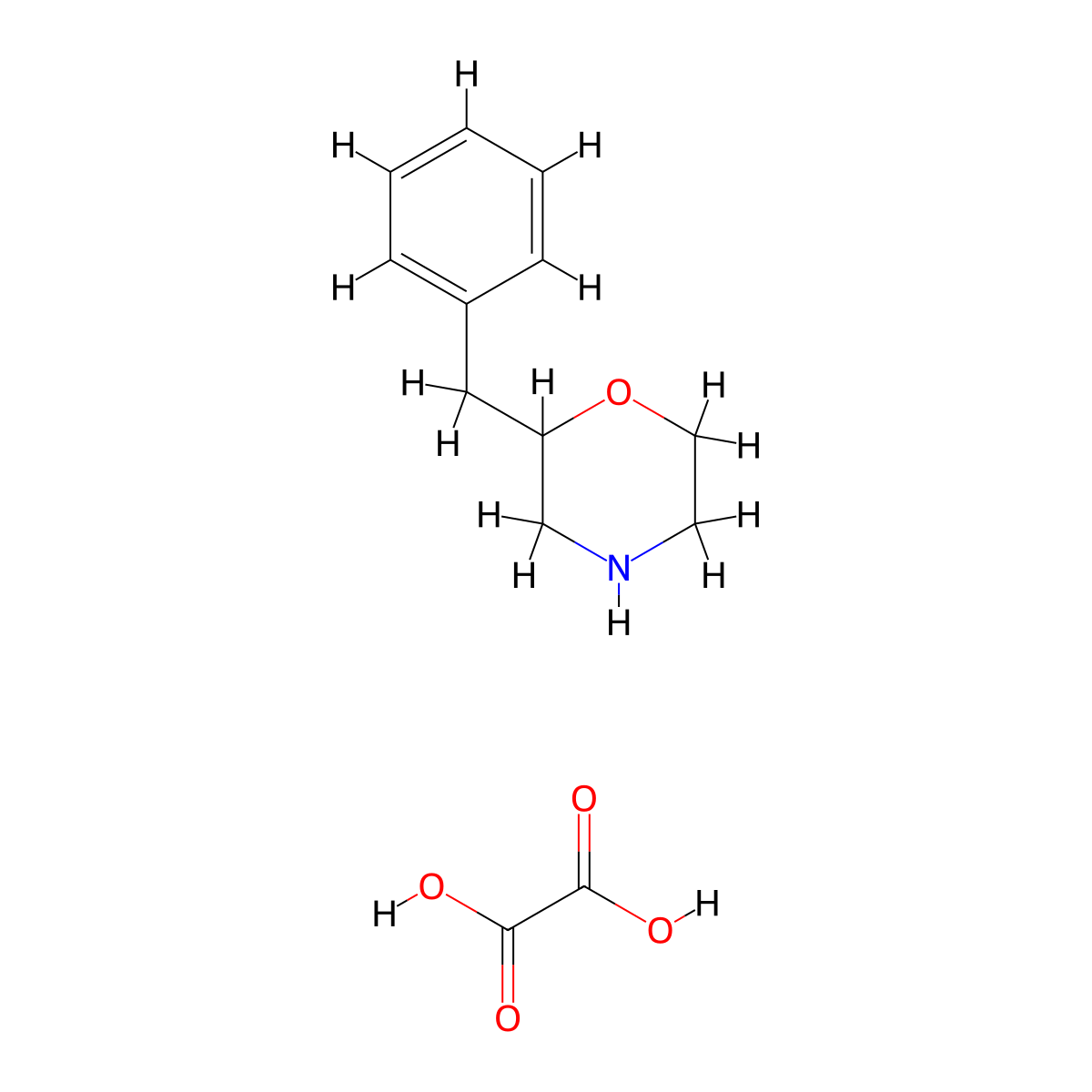 2-Benzylmorpholine oxalate molecular structure, CAS 2034621-74-2