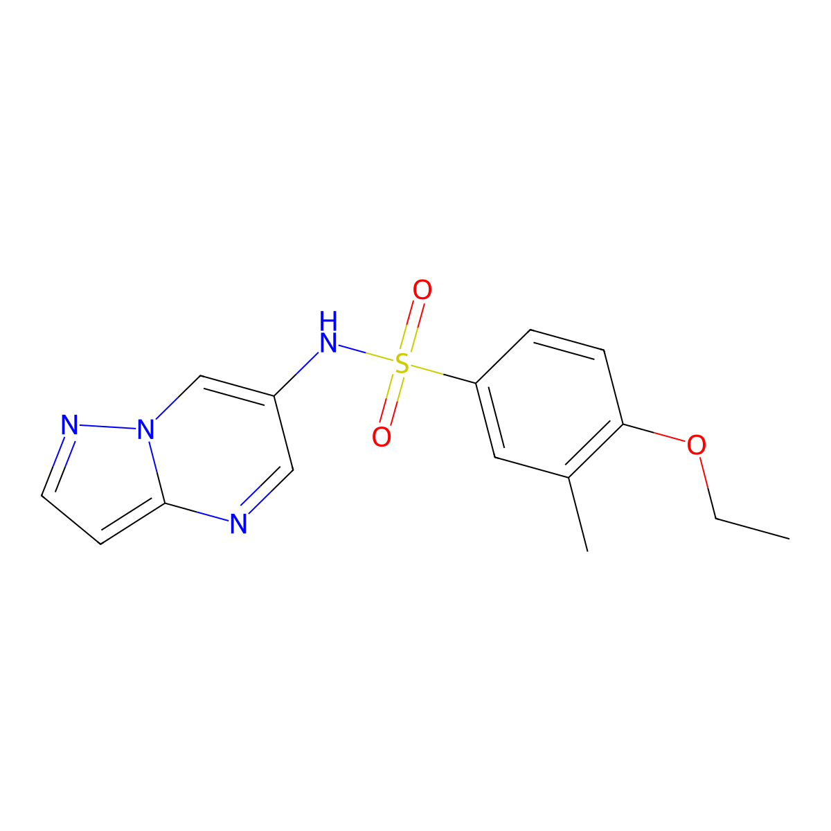 4-ethoxy-3-methyl-N-(pyrazolo[1,5-a]pyrimidin-6-yl)benzenesulfonamide molecular structure, CAS 2034621-97-9
