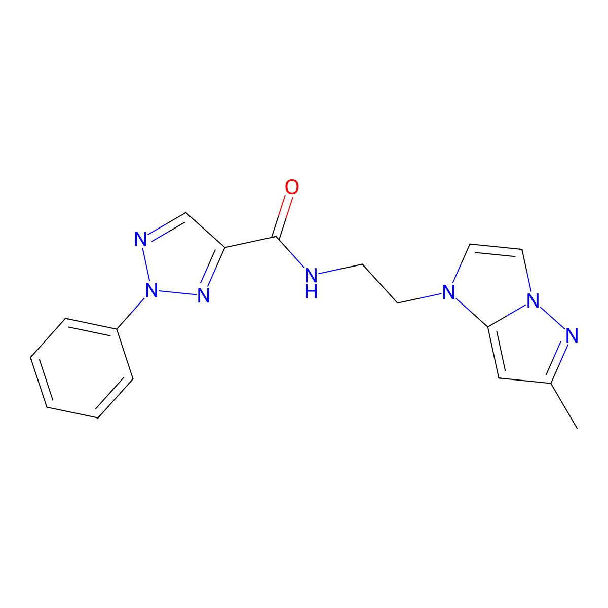 N-(2-(6-methyl-1H-imidazo[1,2-b]pyrazol-1-yl)ethyl)-2-phenyl-2H-1,2,3-triazole-4-carboxamide molecular structure, CAS 2034634-37-0