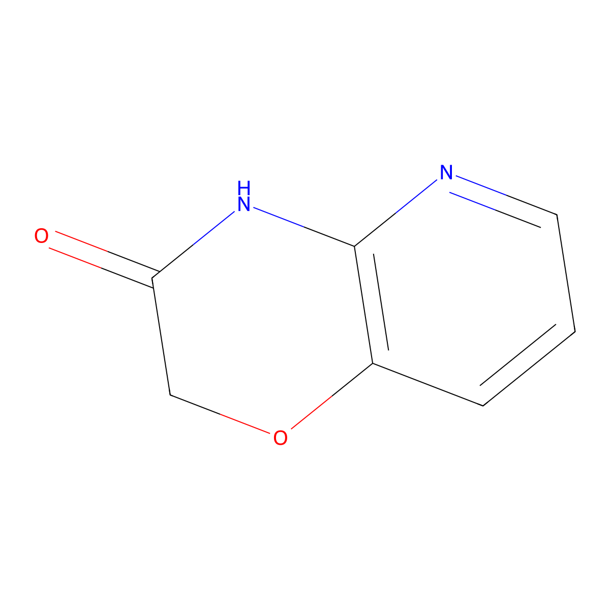 2H-pyrido(3,2-b)-1,4-oxazin-3(4H)-one molecular structure, CAS 20348-09-8