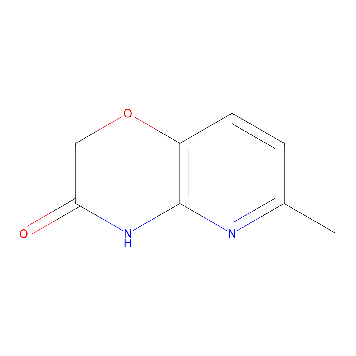 6-Methyl-2H-pyrido[3,2-b][1,4]oxazin-3(4H)-one molecular structure, CAS 20348-10-1