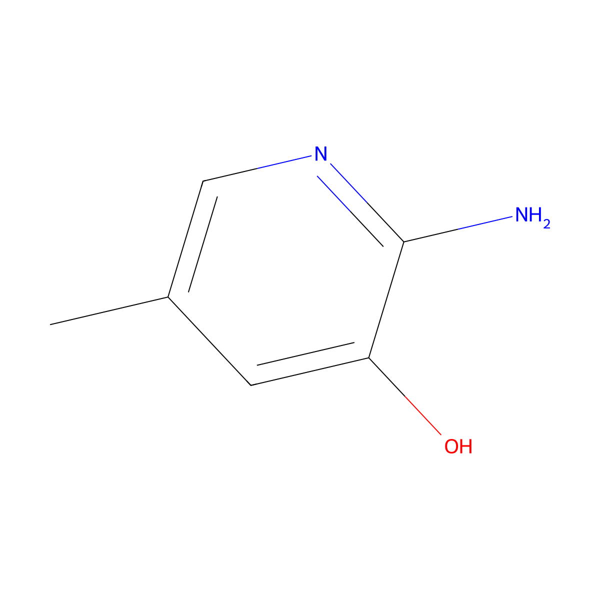 2-Amino-5-methylpyridin-3-ol molecular structure, CAS 20348-17-8