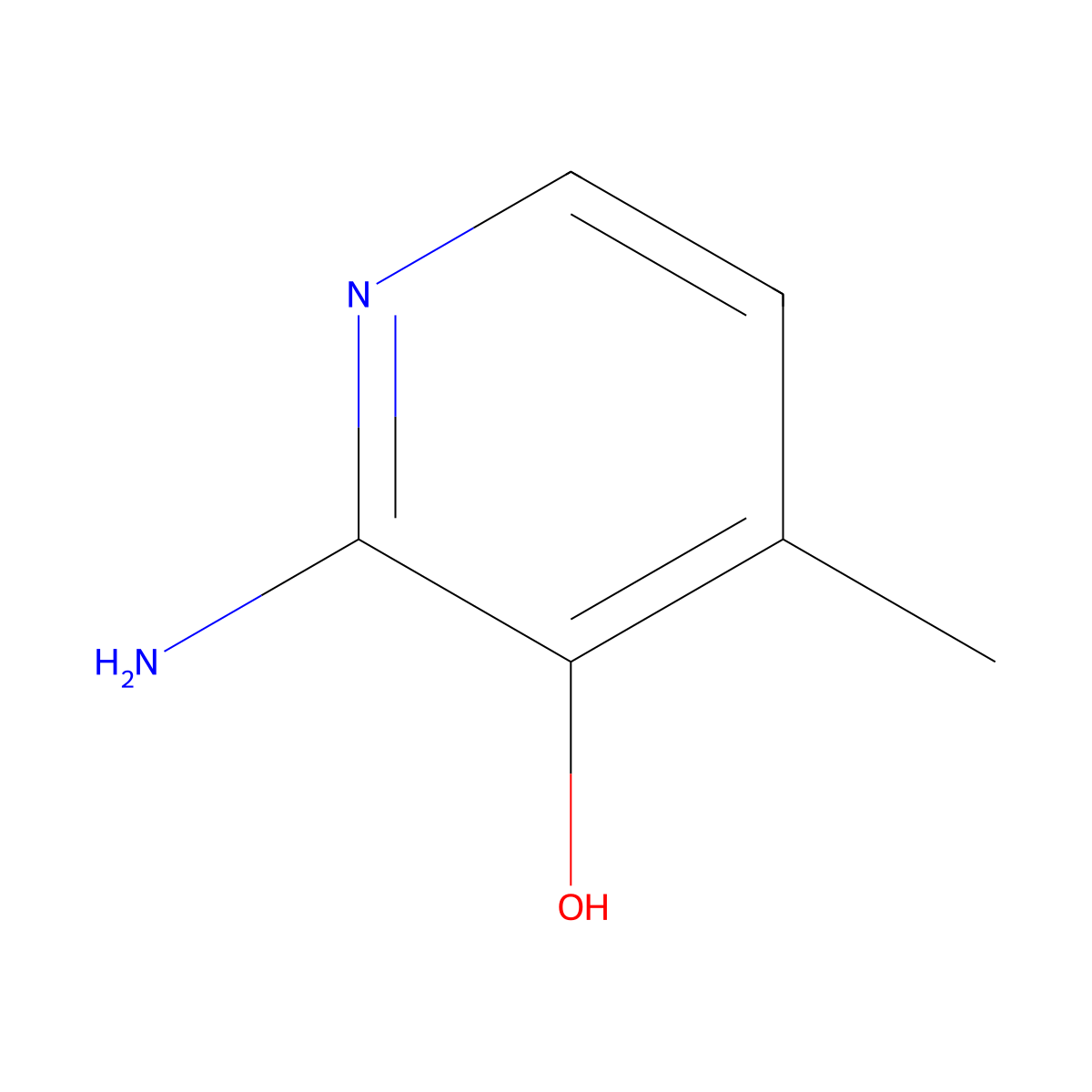 2-Amino-4-methyl-3-pyridinol molecular structure, CAS 20348-18-9