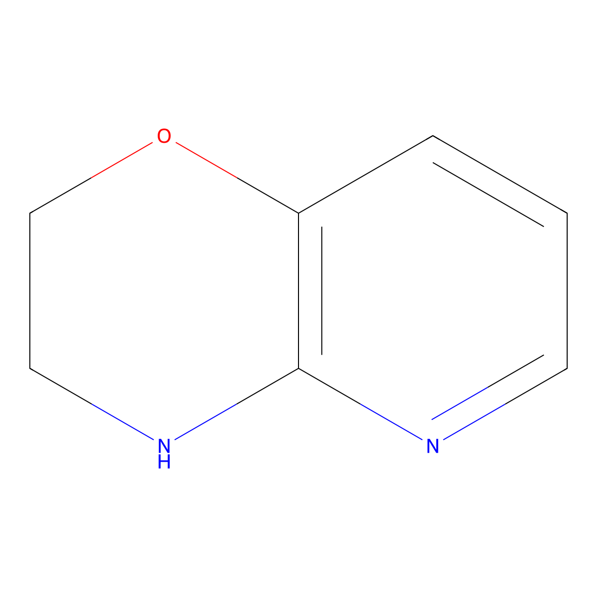 3,4-Dihydro-2H-pyrido(3,2-b)(1,4)oxazine molecular structure, CAS 20348-23-6