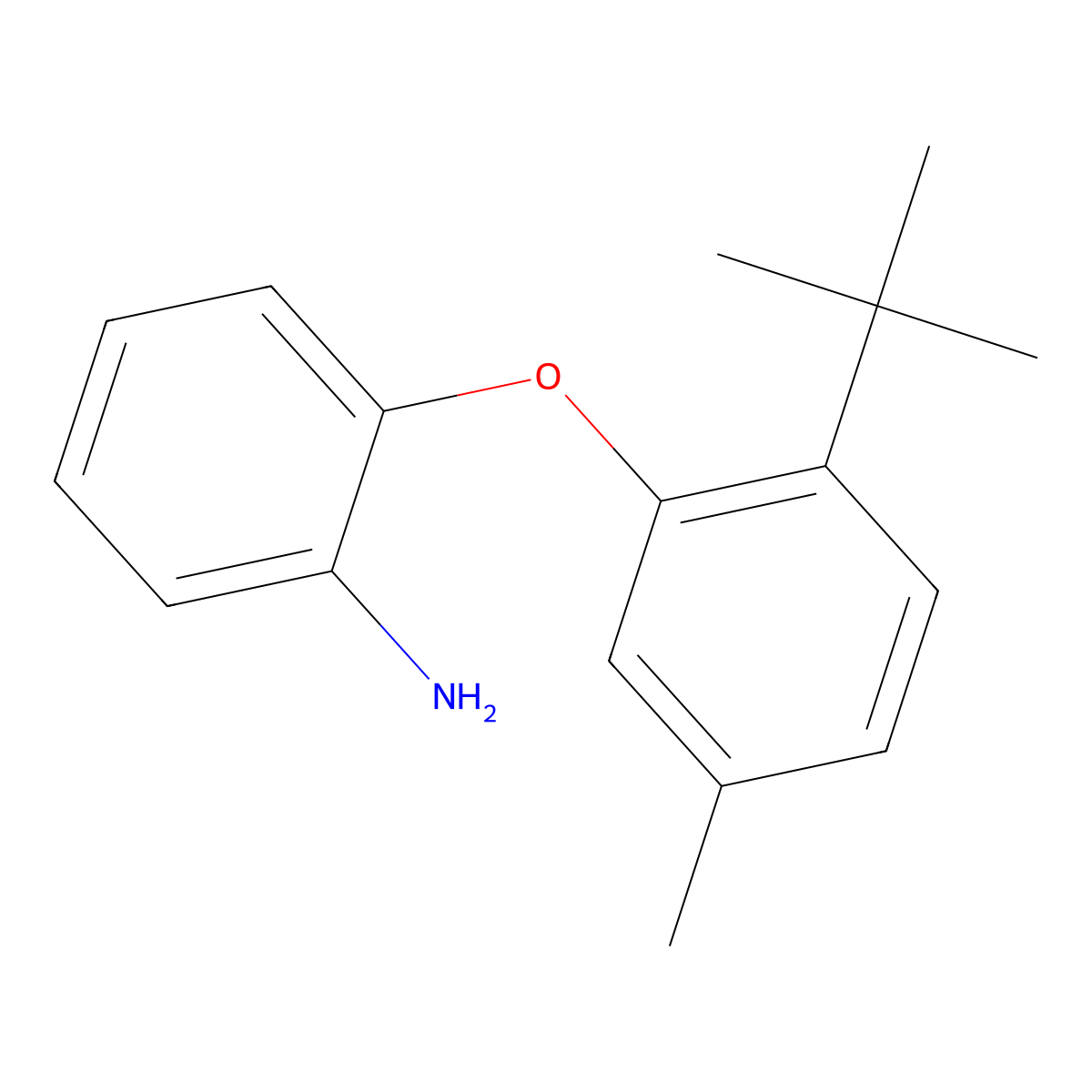 2-(2-tert-Butyl-5-methylphenoxy)aniline molecular structure, CAS 20349-42-2
