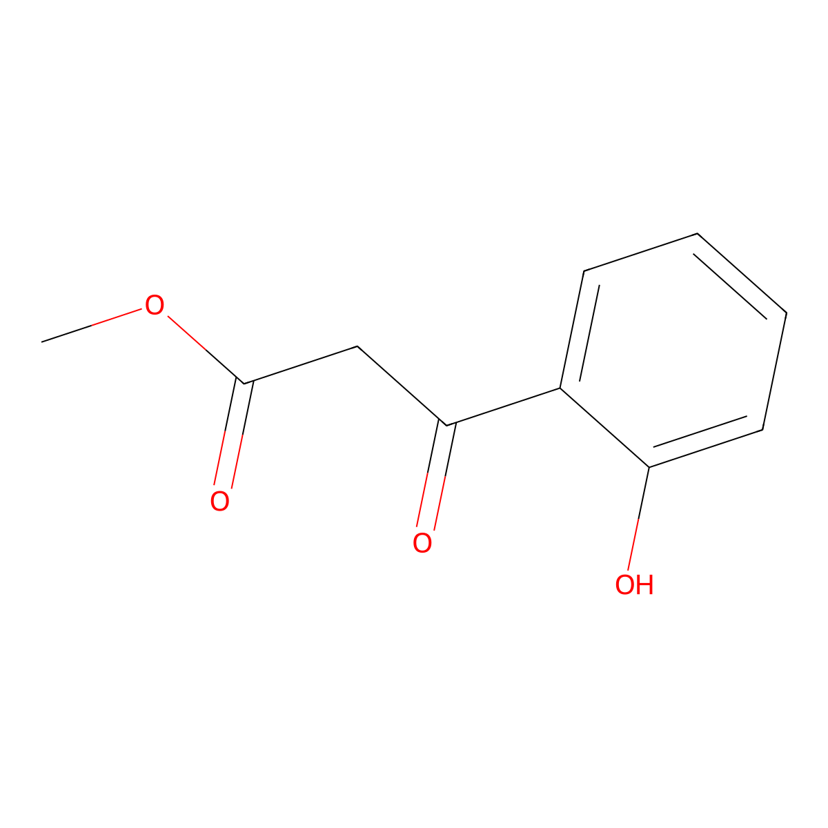 Methyl 3-(2-hydroxyphenyl)-3-oxopropanoate molecular structure, CAS 20349-86-4